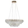 Lampa Wisząca Azzardo Barletta 60+100 Gold AZ6904 Złoty Podwójny Pierścień LED 3-Step Dimm